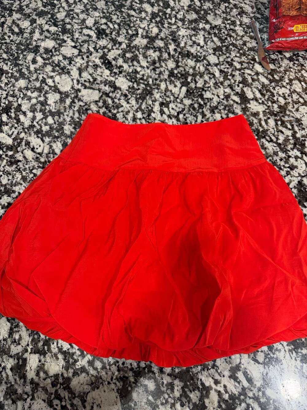 A New Day Mini Bubble Skirt Size 0 Red